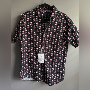Men’s Christmas  button up with stockings